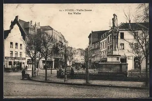 AK Düren / Rhld., Partie in der Weillerstrasse