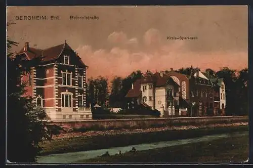 AK Bergheim /Erft, Beisselstrasse mit Kreis-Sparkasse