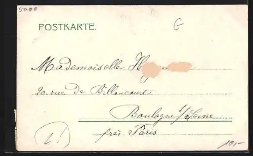 Lithographie Köln, am Heinzelmännchenbrunnen