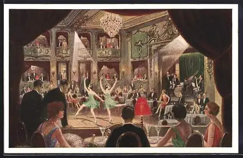 AK Berlin-Charlottenburg, Palais des Westens Barberina, Hardenbergstrasse 18