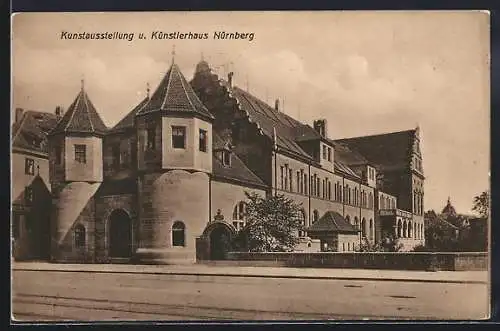 AK Nürnberg, Künstlerhaus u. Kunstausstellung an der Königsstrasse