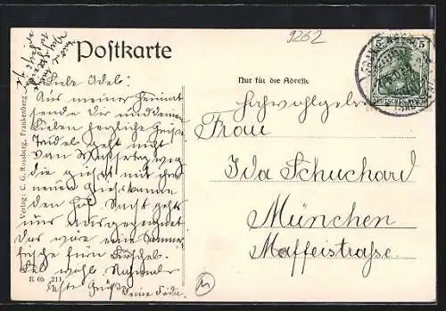AK Frankenberg i. Sa., Marktplatz mit Geschäften