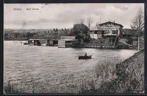 AK Helbra, Bad Anna mit Boot