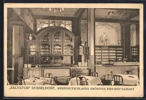 AK Düsseldorf, Restaurant Salvator, Graf-Adolf-Strasse 20