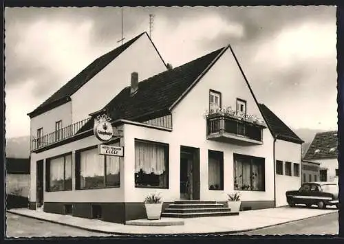 AK Bollendorf, Hotel Colle mit Strassenpartie