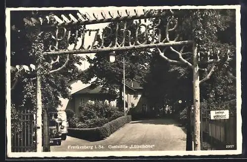 AK Frankenberg i. Sa., Gaststätte Lützelhöhe, Bauhaus