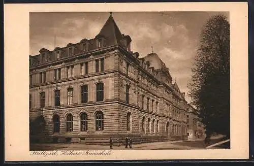 AK Stuttgart, Blick auf Höhere Bauschule