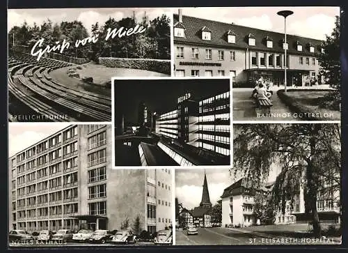 AK Gütersloh, Miele-Werke, St.-Elisabeth-Hospital, Bahnhof