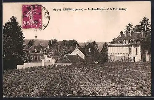 AK Épineuil, Yonne, Le Grand-Molême et le Petit Quincy
