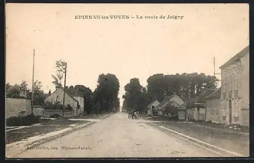 AK Épineau-les-Voves, La route de Joigny
