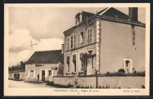 AK Fontenoy /Yonne, École de filles