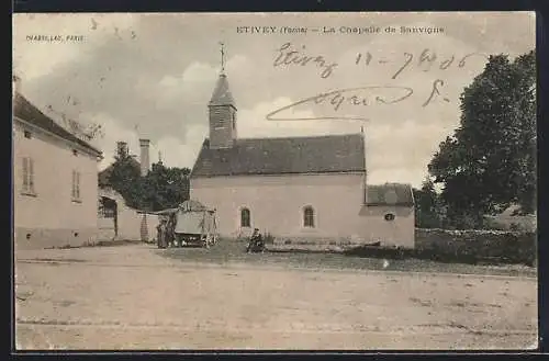 AK Etivey /Yonne, La Chapelle de Sanvigne
