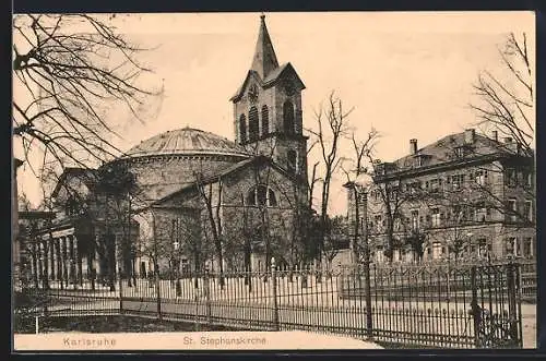 AK Karlsruhe, St. Stephanskirche