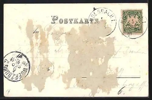 Künstler-AK Aschaffenburg, Panorama