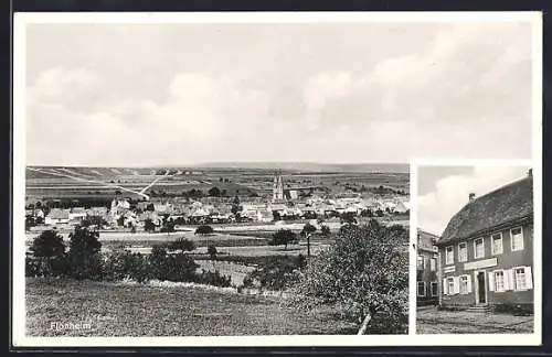 AK Flonheim, Totalansicht, Gasthaus zur Sonne