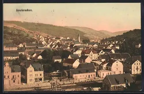 AK Lauterecken, Stadttotale mit der Kirche