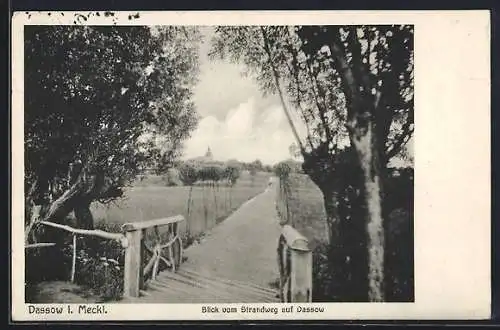 AK Dassow i. Meckl., Blick vom Strandweg auf den Ort