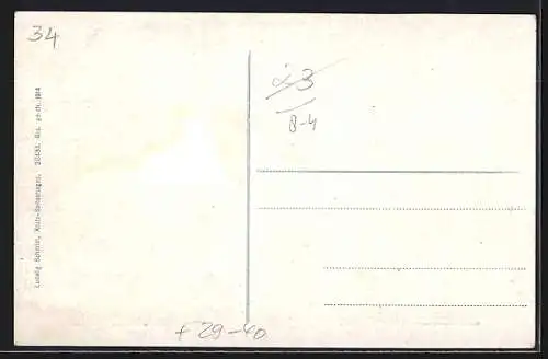 Goldfenster-AK Klütz i. Meck., Kirche mit leuchtenden Fenstern am Marktplatz