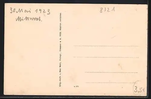 AK Wessobrunn, Totalansicht, Schlössl, Kirche mit Kloster