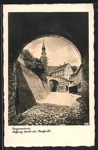 AK Tangermünde, Aufgang durch die Rossfurth