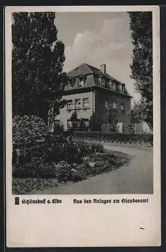 AK Schönebeck a. Elbe, Aus den Anlagen am Standesamt