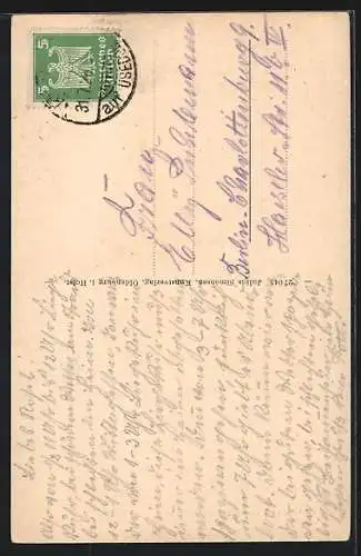 AK Koserow a. Usedom, Ostseebad, Sanatorium bei Mondschein