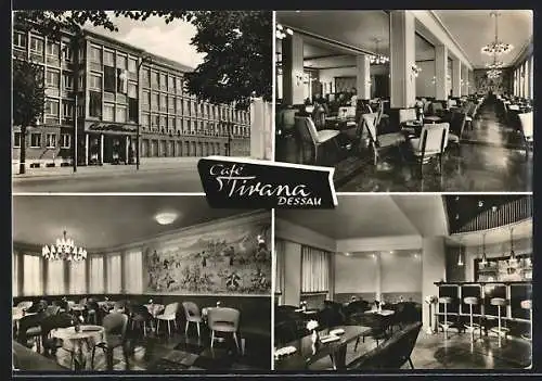 AK Dessau, Bestuhlung im Café Tirana