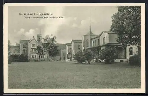 AK Heiligendamm, Ostseebad, Burg HOhenzollern und fürstliche Villen