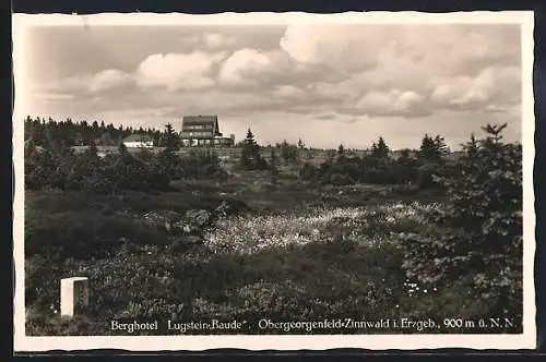 AK Obergeorgenfeld-Zinnwald i. Erzgeb., Berghotel Lugstein-Baude