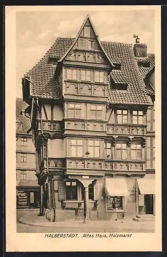 AK Halberstadt, Altes Haus am Holzmarkt