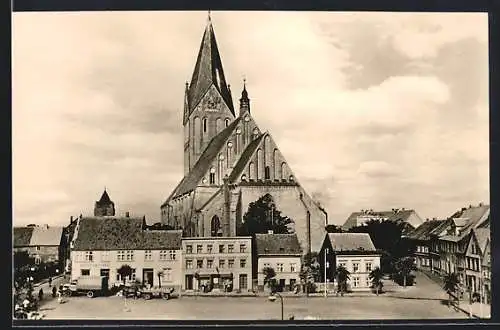 AK Barth, Marktplatz mit St. Marien