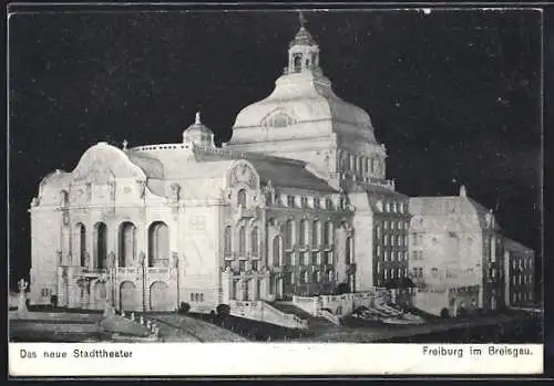 AK Freiburg im Breisgau, Das neue Stadttheater