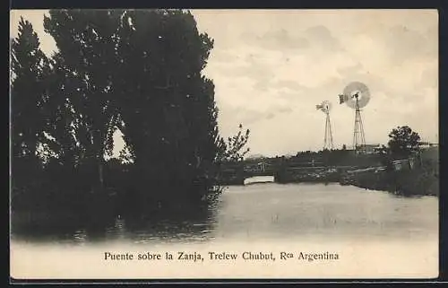 AK Trelew Chubut, Puente sobre la Zanja