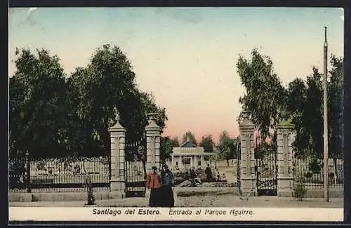 AK Santiago del Estero, Entrada al Parque Aguirre