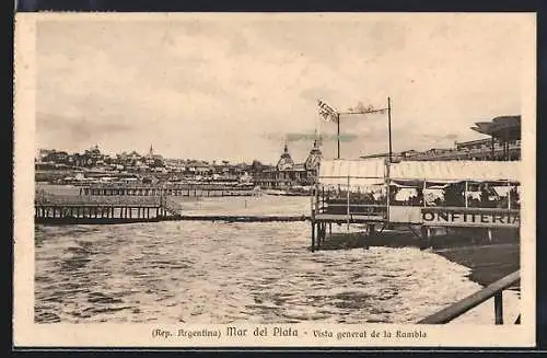 AK Mar del Plata, Vista general de la Rambla