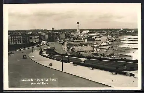 AK Mar del Plata, Explanada y Playa La Perla