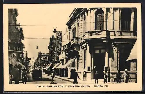 AK Santa Fé, Calle San Martin y Primera Junta