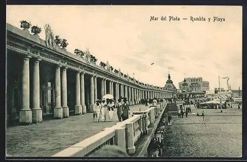 AK Mar del Plata, Rambla y Playa