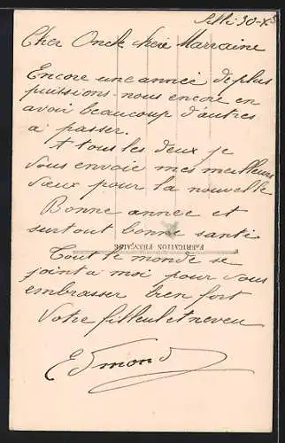 AK Mann mit Fahrrad und Blumen