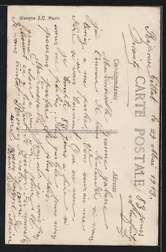 AK Mann auf einem Fahrrad