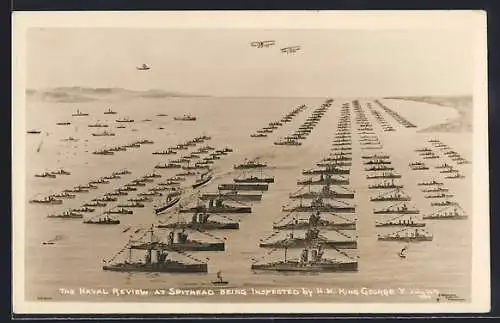 AK Spithead, Naval Review being inspected by King George V