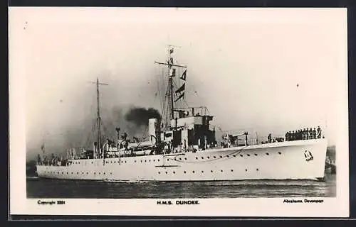 AK Kriegsschiff HMS Dundee auf See