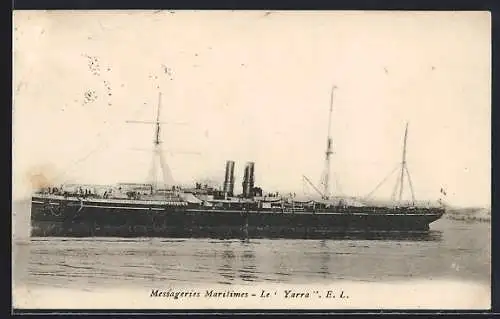AK Passagierschiff Yarra, Messageries Maritimes