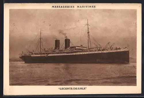 AK Passagierschiff Leconte-de-Lisle, Messageries Maritimes