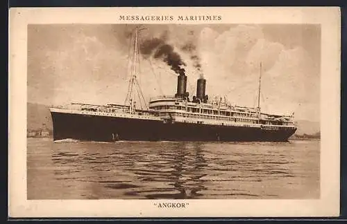 AK Passagierschiff Angkor, Messageries Maritimes