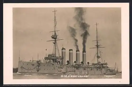 AK Kriegsschiff HMS Euryalus auf See