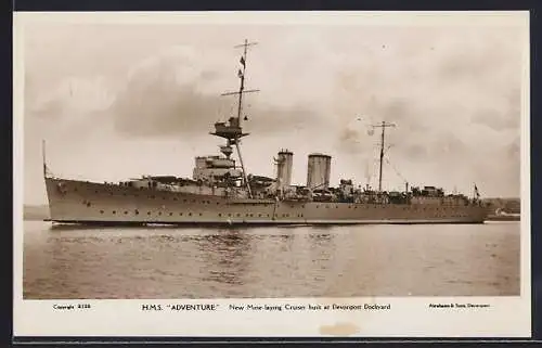 AK Kriegsschiff HMS Adventure, Mine-laying Cruiser