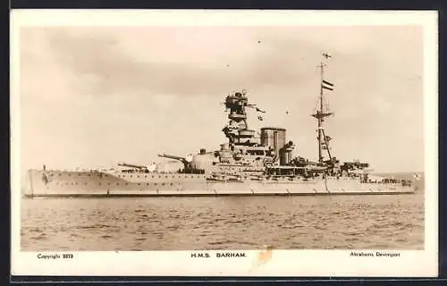 AK H. M. S. Barham im Wasser