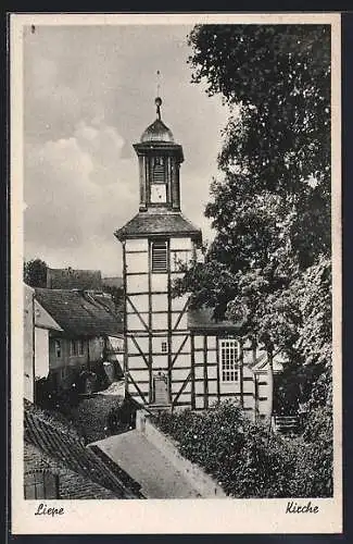 AK Liepe / Finow, Blick auf die Kirche