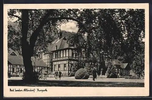 AK Bad Sooden / Allendorf, Partie im Kurpark